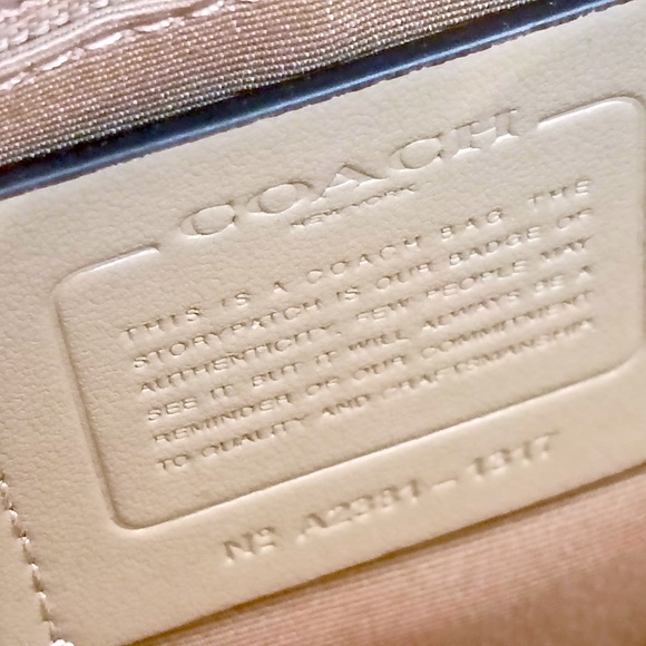 Rare New (Cream/Beige) Coach Remi Satchel No. A2381-1317 - Picture 5 of 14